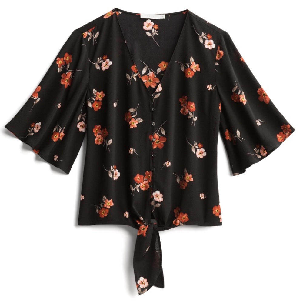 NWT tie-front Blouse